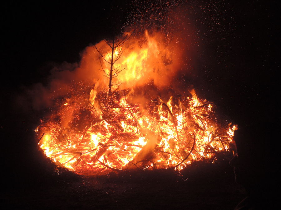 Osterfeuer, im Harz eine alte Tradition