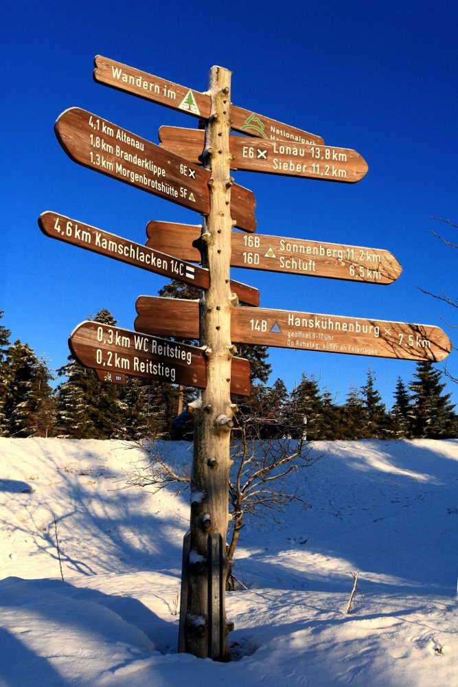 Loipen im Harz - Langlauf und Biathlon